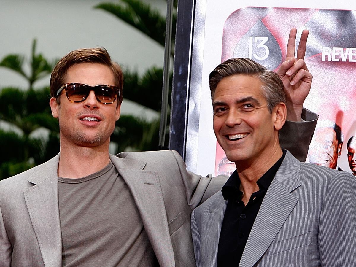 George Clooney and Brad Pitt 