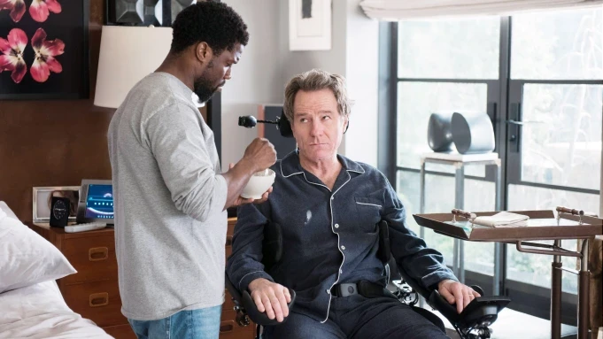 Bryan Cranston and Kevin Hart in The Upside