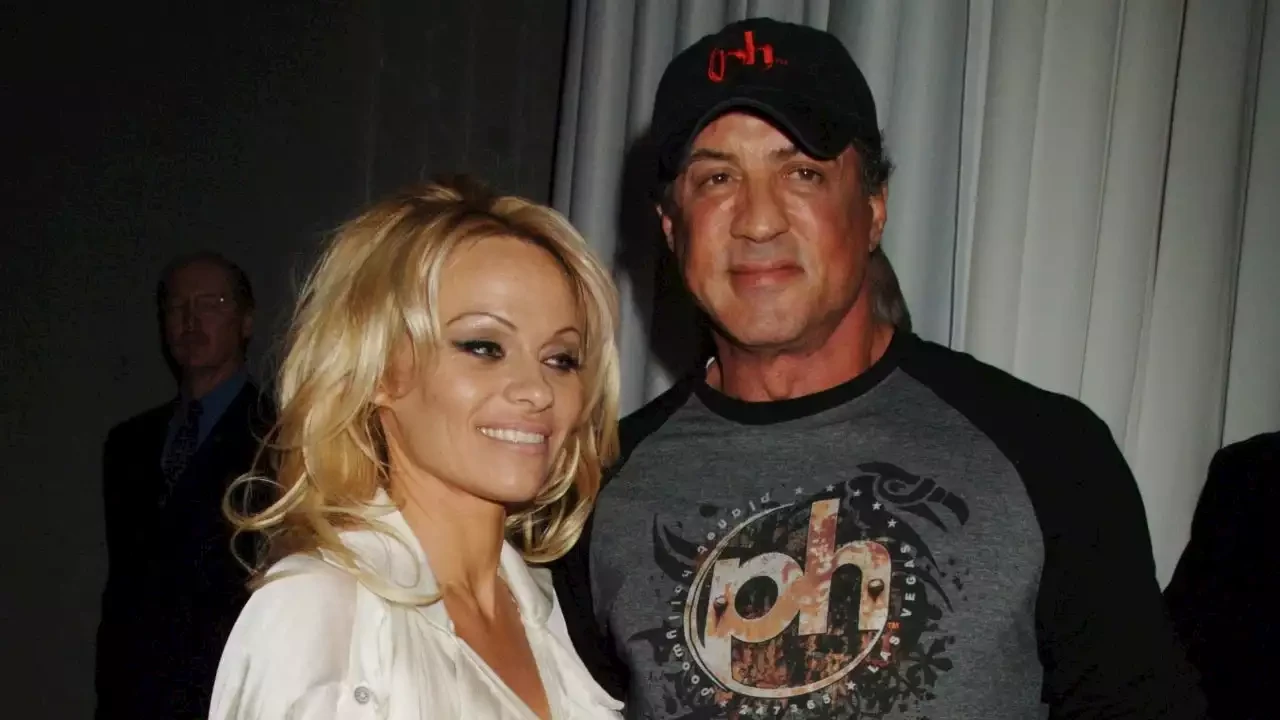 Sylvester Stallone and Pamela Anderson