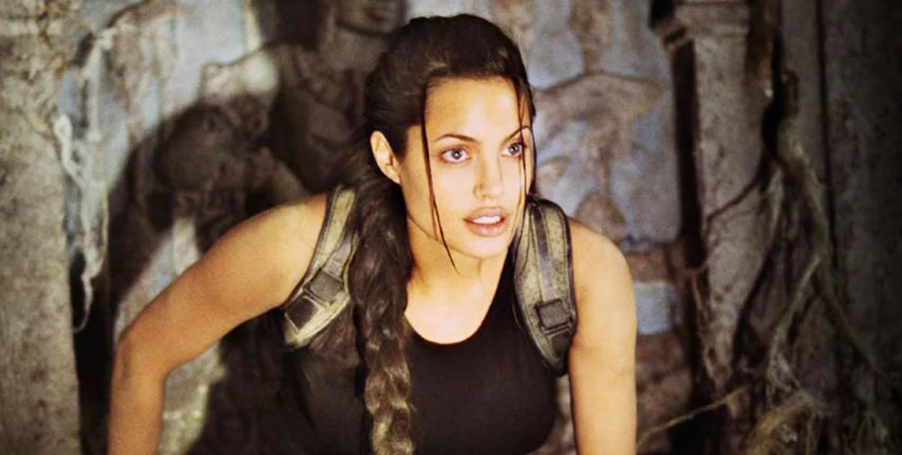 Angelina Jolie as Lara Croft in Tomb Raider (2001).