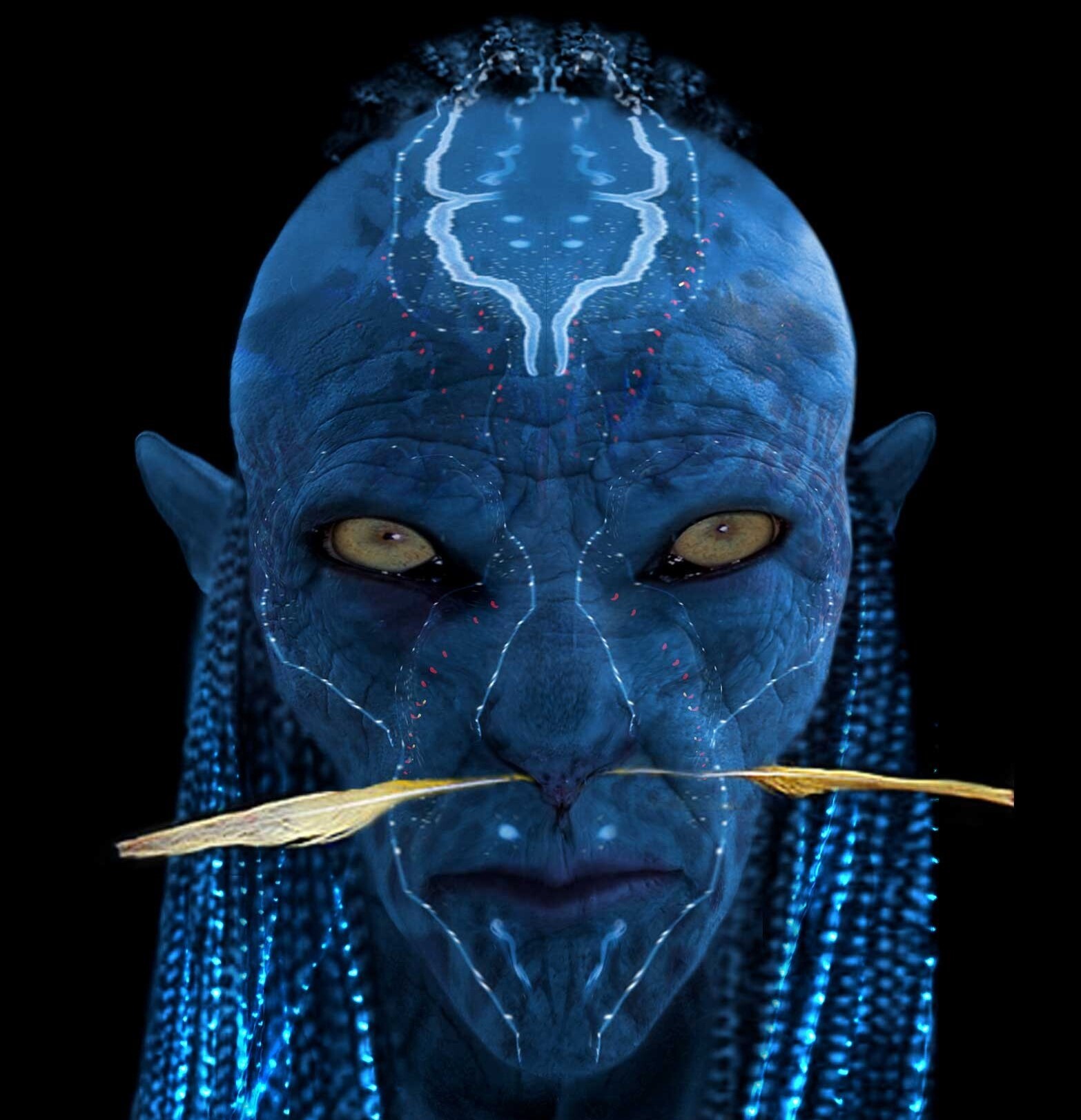 A concept art of James Cameron's vision of the Na'vi Tribe.