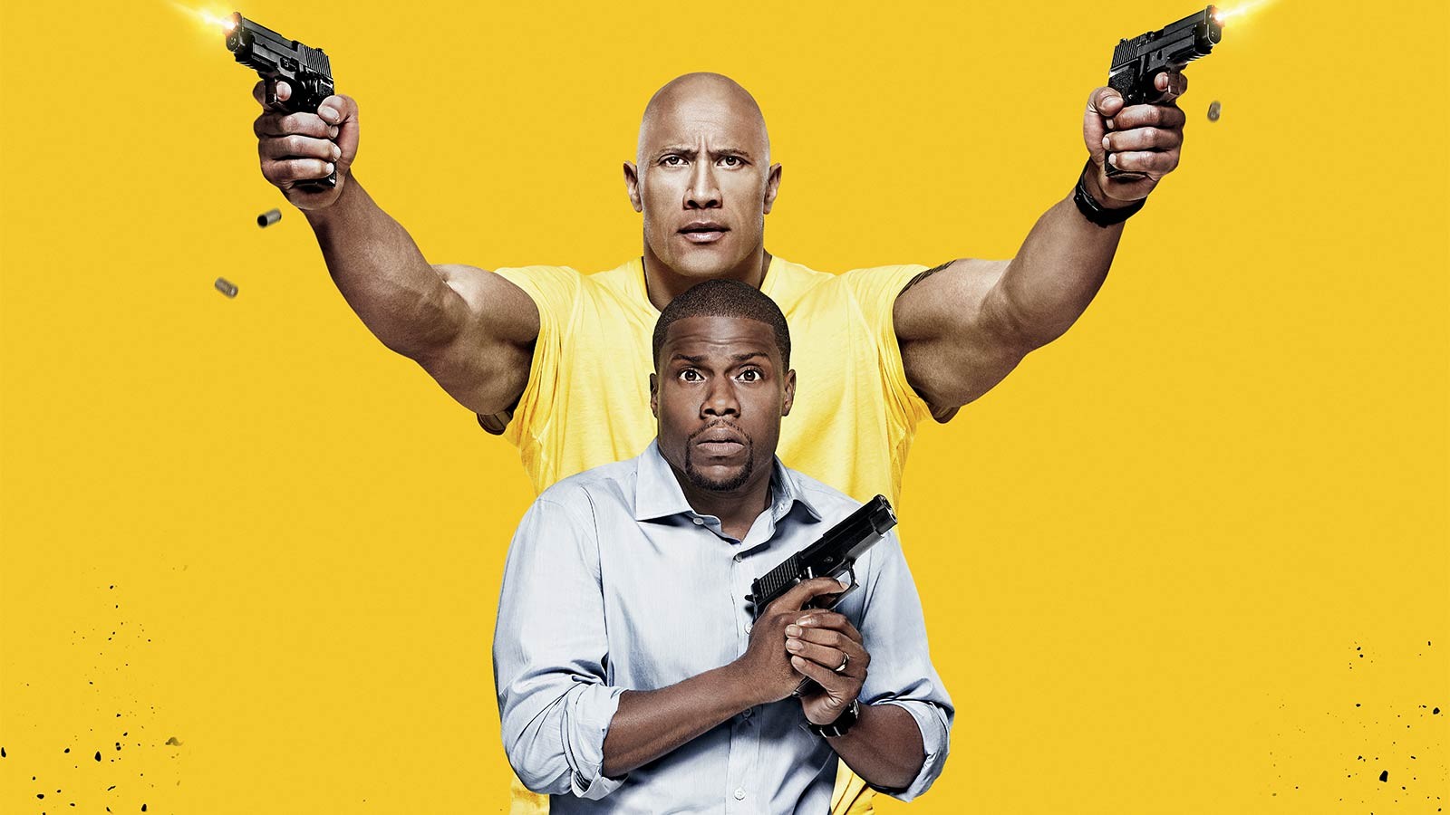 Dwayne Johnson and Kevin Hart in a poster of Central Intelligence 