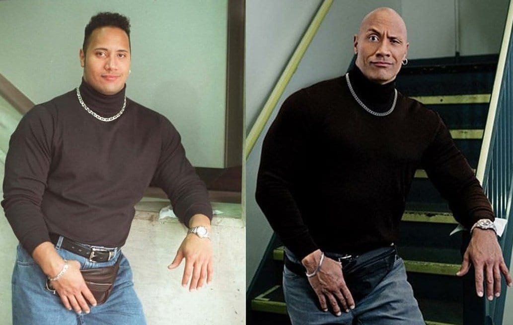 Dwayne Johnson: Before and after images of The Rock