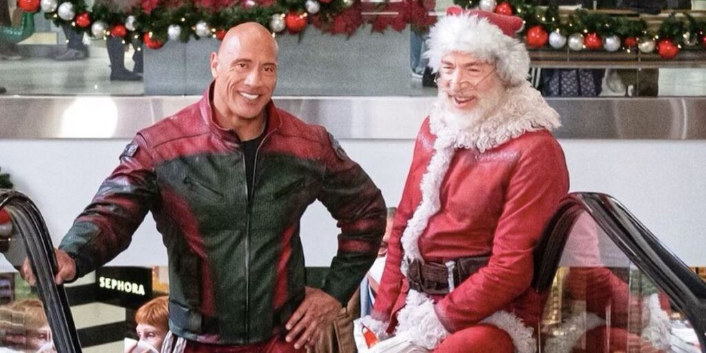 Dwayne Johnson on the set of Red One