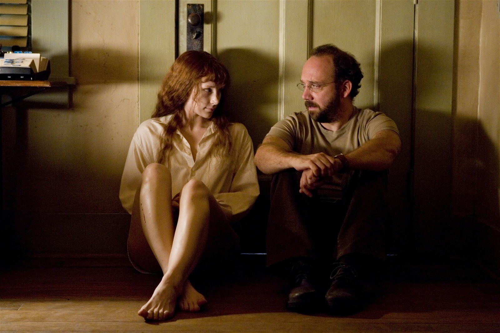Bryce Dallas Howard and Paul Giamatti in Lady In The Water,