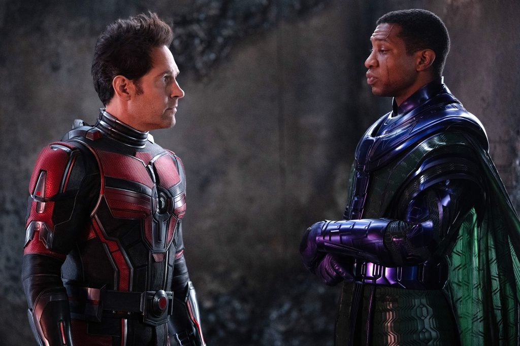 Paul Rudd and Jonathan Majors in Ant-Man and the Wasp: Quantumania 