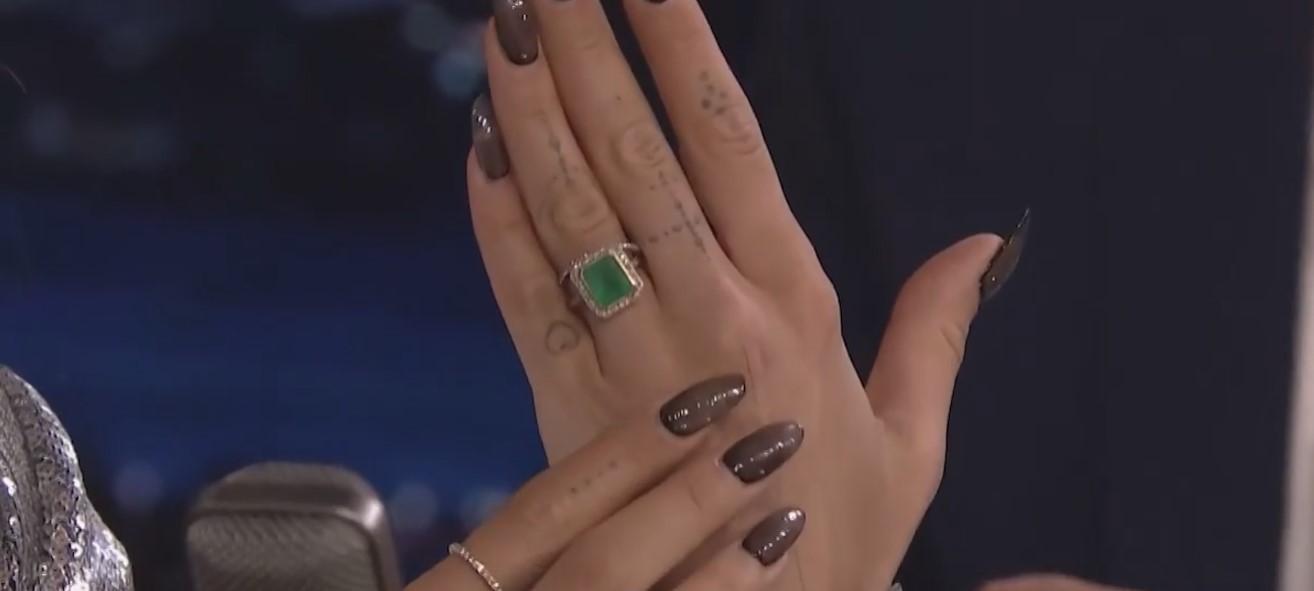 Rita Ora Shows Off Her Ring