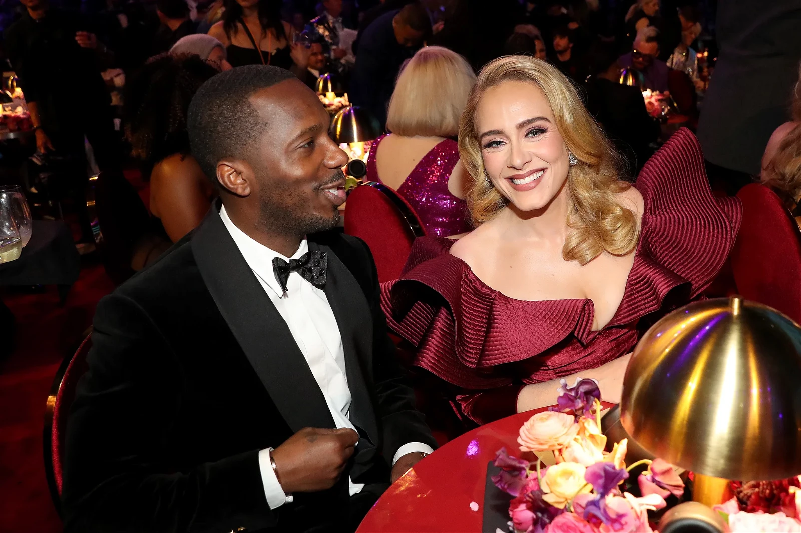 Adele and Rich Paul at Grammys 2023