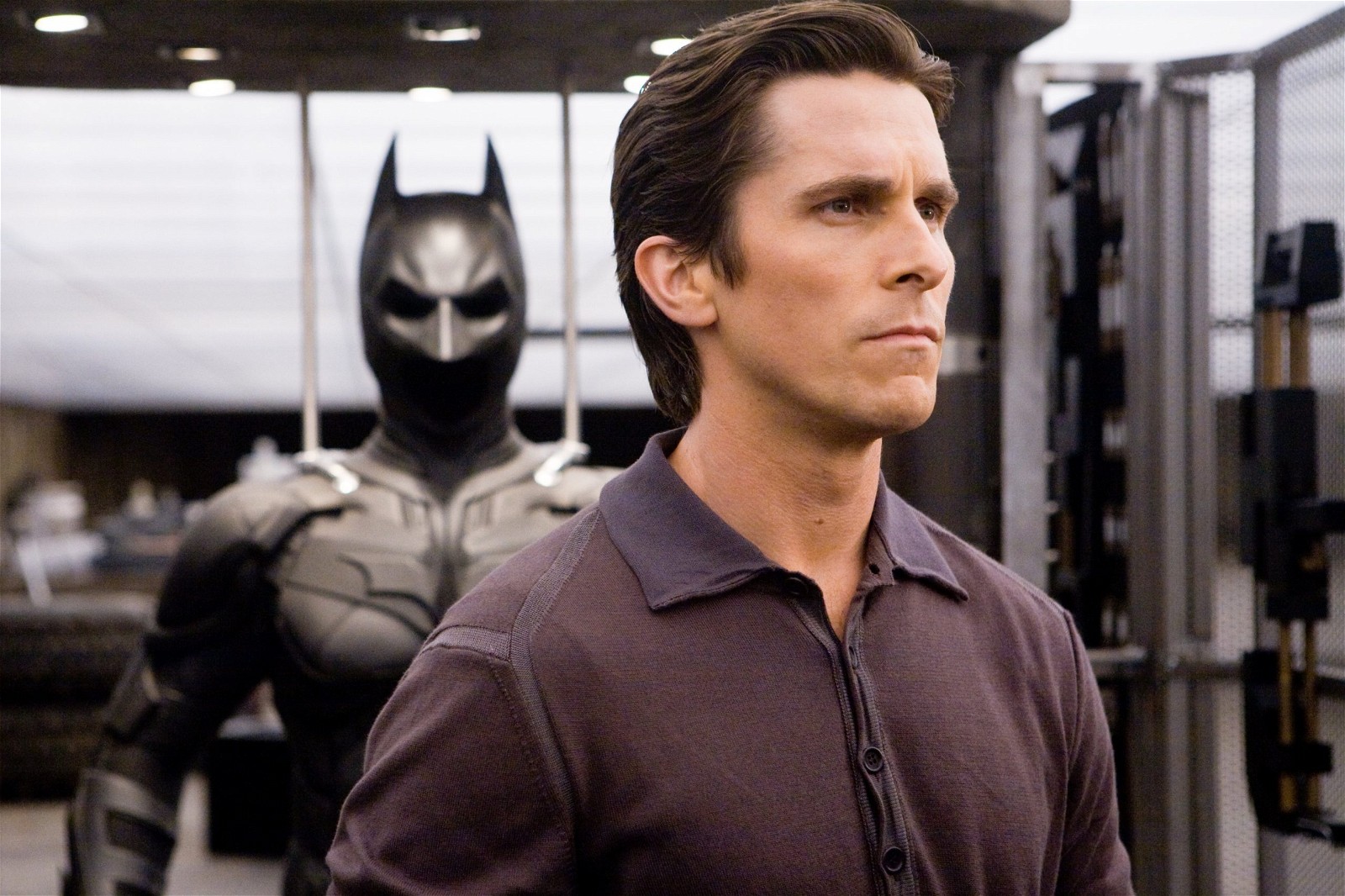 Christian Bale as Batman in Nolan's The Dark Knight trilogy.