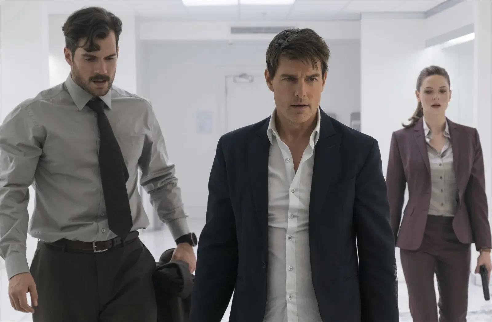 Tom Cruise and Henry Cavill in the infamous “bathroom fight scene” from Mission: Impossible- Fallout