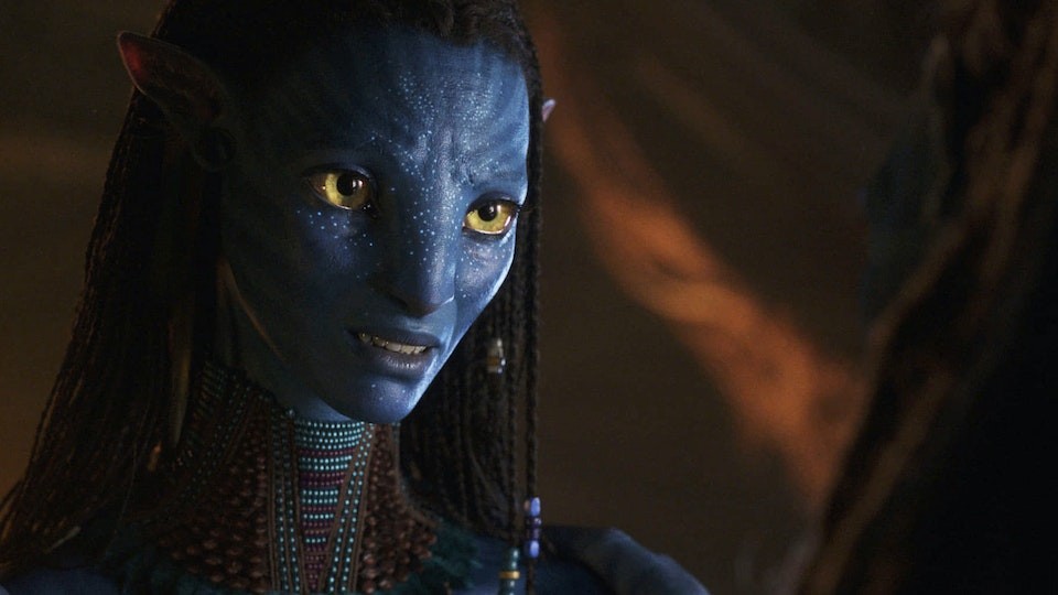 Zoë Saldaña as Neytiri in the Avatar franchise.