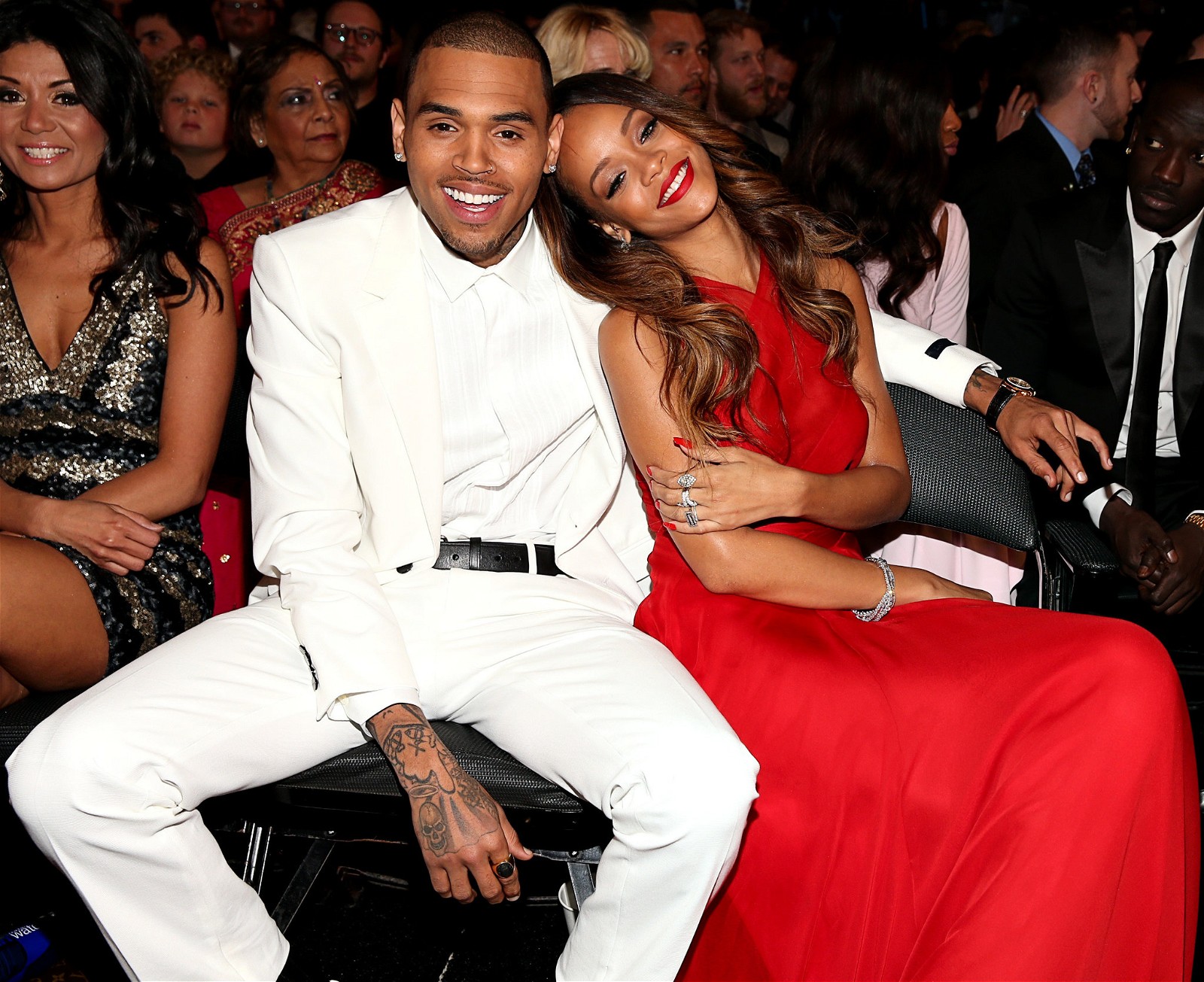 Chris Brown and Rihanna 