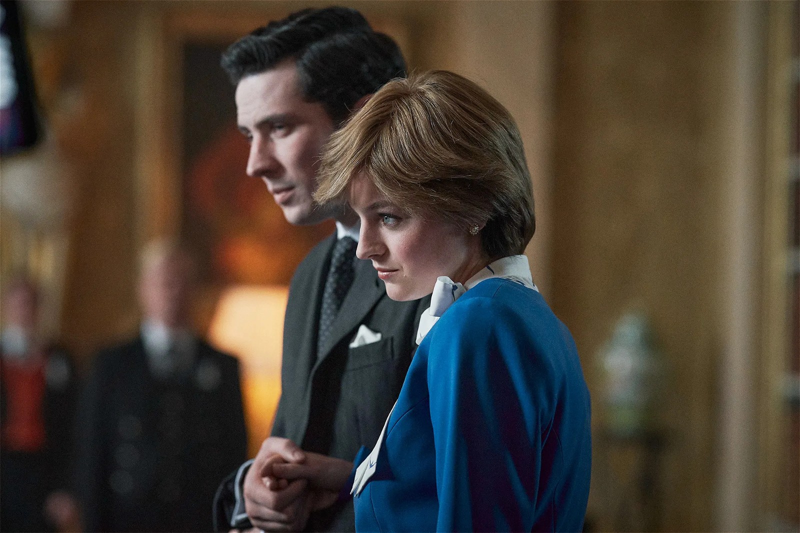 Emma Corrin as Lady Diana Spencer in The Crown
