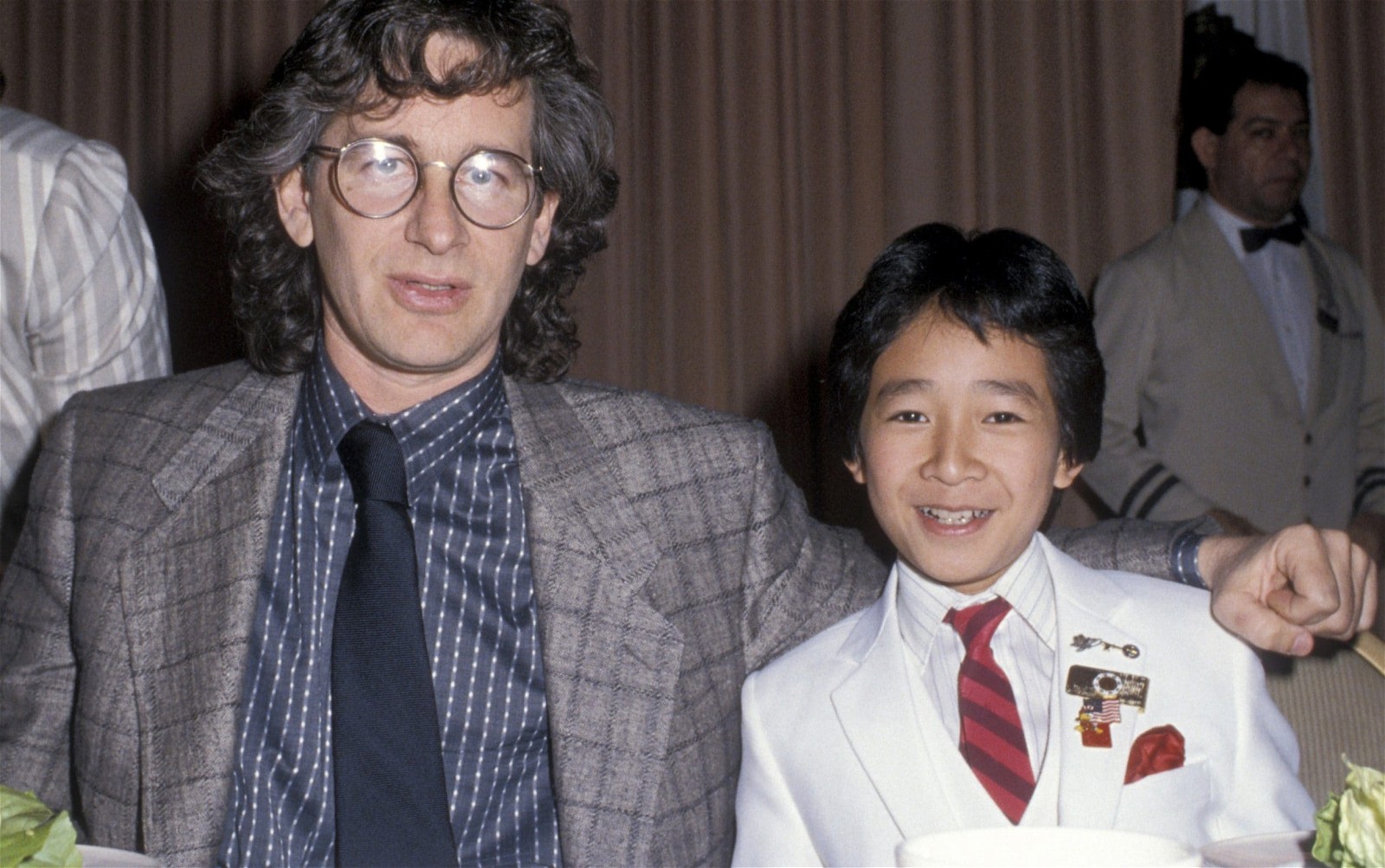 Ke Huy Quan with Steven Spielberg