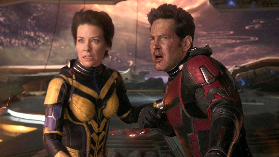 Evangeline Lilly and Paul Rudd in Ant-Man and The Wasp: Quantumania