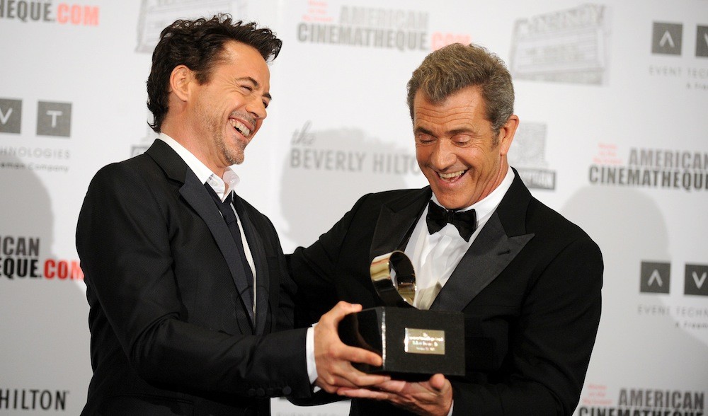 Mel Gibson and Robert Downey Jr.
