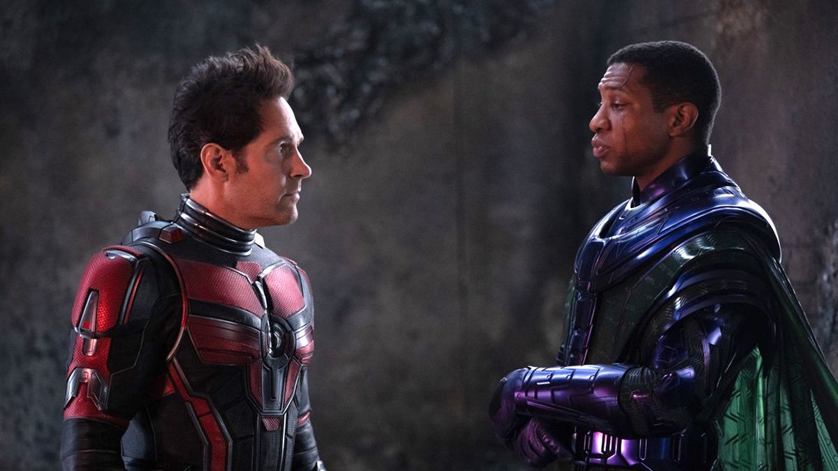 Paul Rudd and Jonathan Majors in Ant-Man and The Wasp: Quantumania 