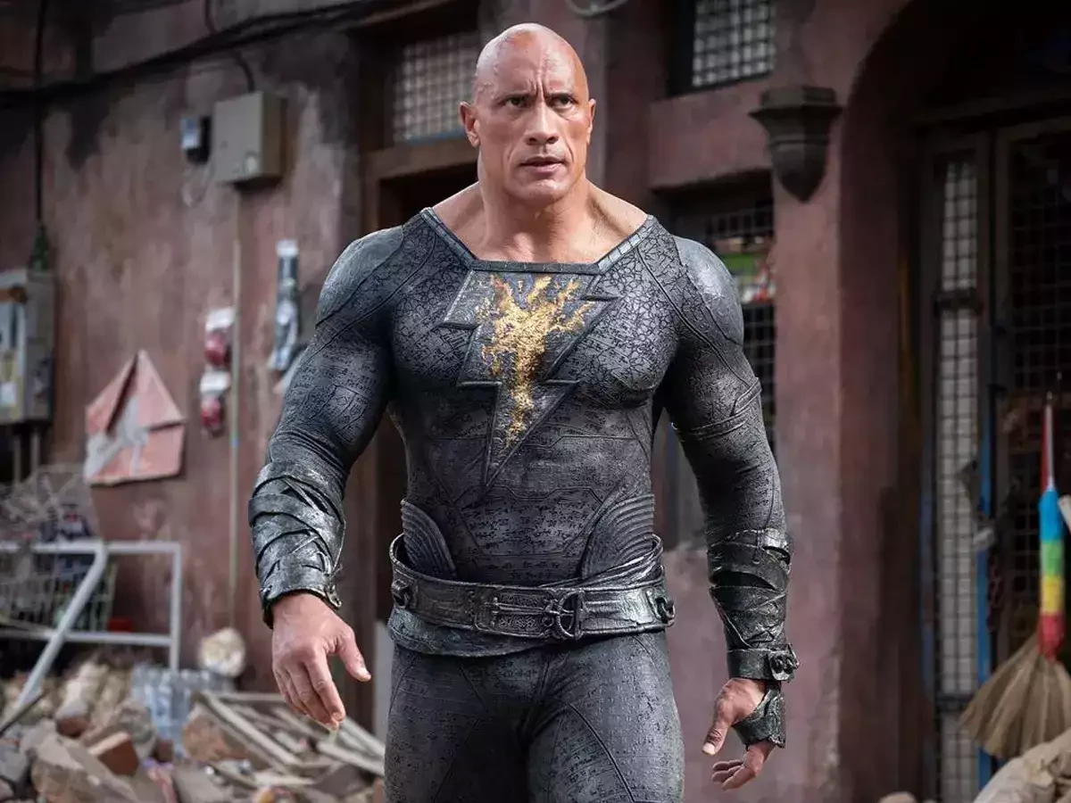 The Rock as and in Black Adam