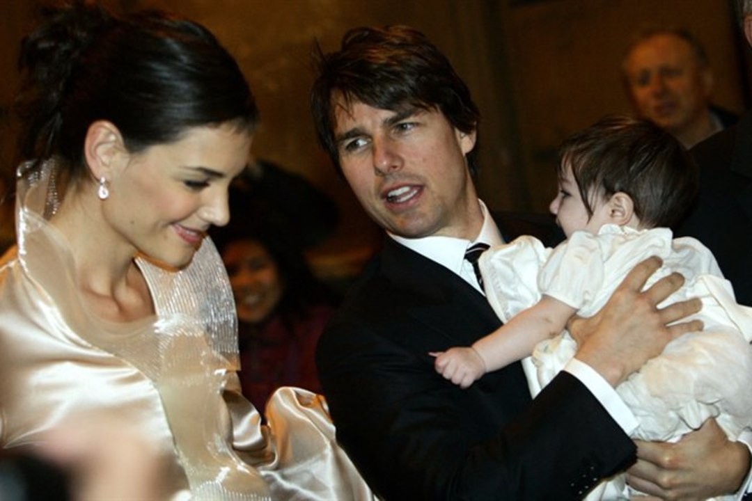 Tom Cruise and Katie Holmes with their daughter