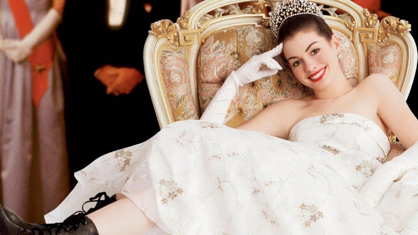 Anne Hathaway in the Princess Diaries movie