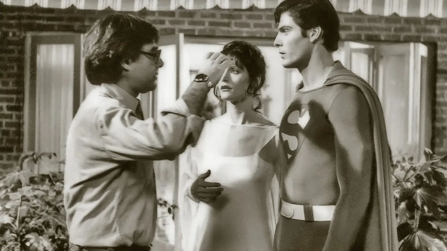 Superman actor Christopher Reeve with Richard Donner (director)