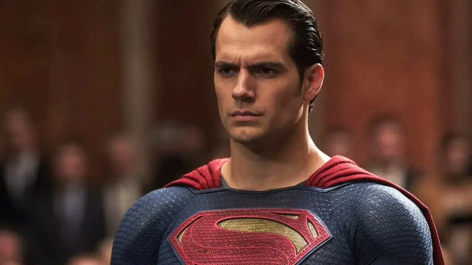 In the future Superman movies, David Corenswet has been cast as Superman.  This is a reference to the fact that Henry Cavill just can't have any good  luck in the cinema or