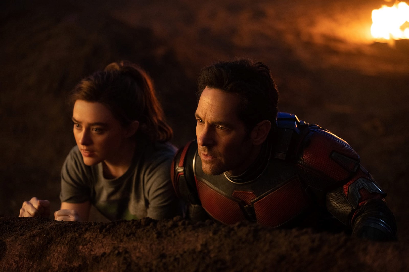 Kathryn Newton and Paul Rudd in Ant-Man 3