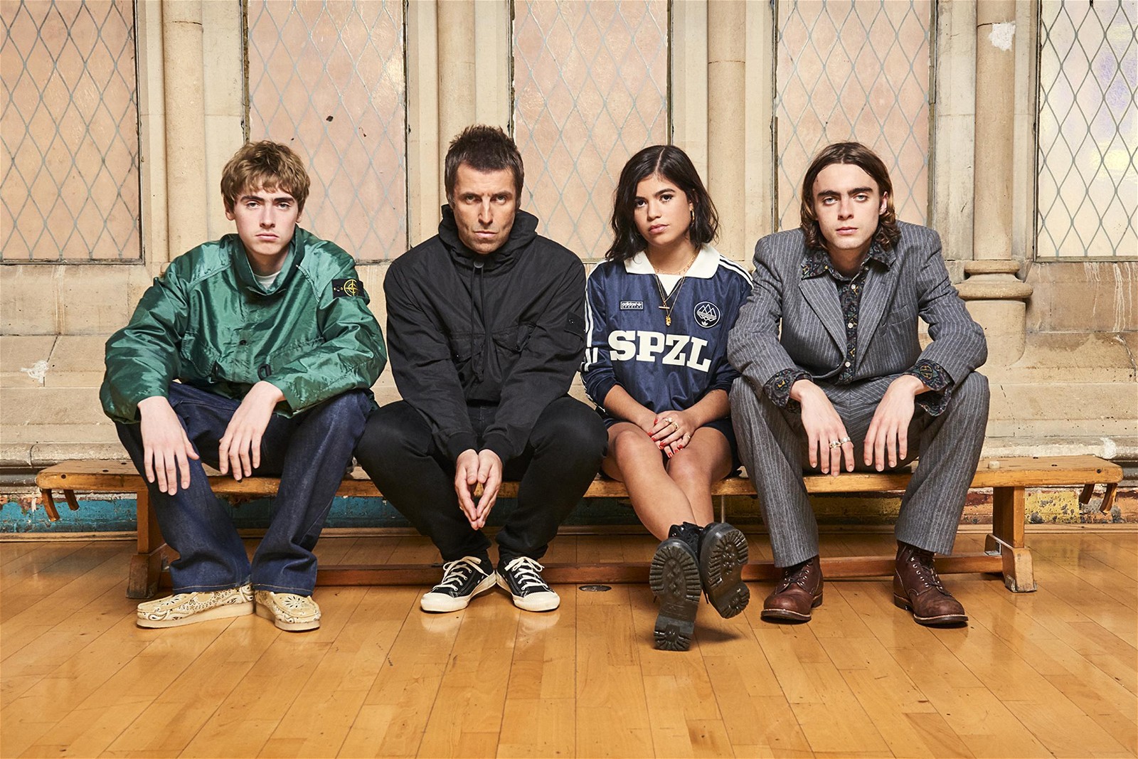 Liam Gallagher and his children 