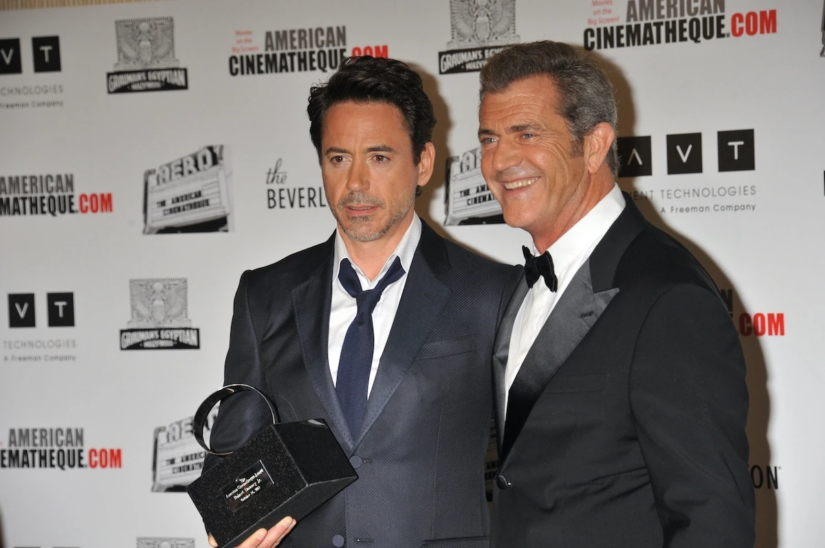 Robert Downey Jr. and Mel Gibson.