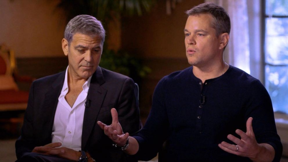 George Clooney and Matt Damon publicly denounce Harvey Weinstein