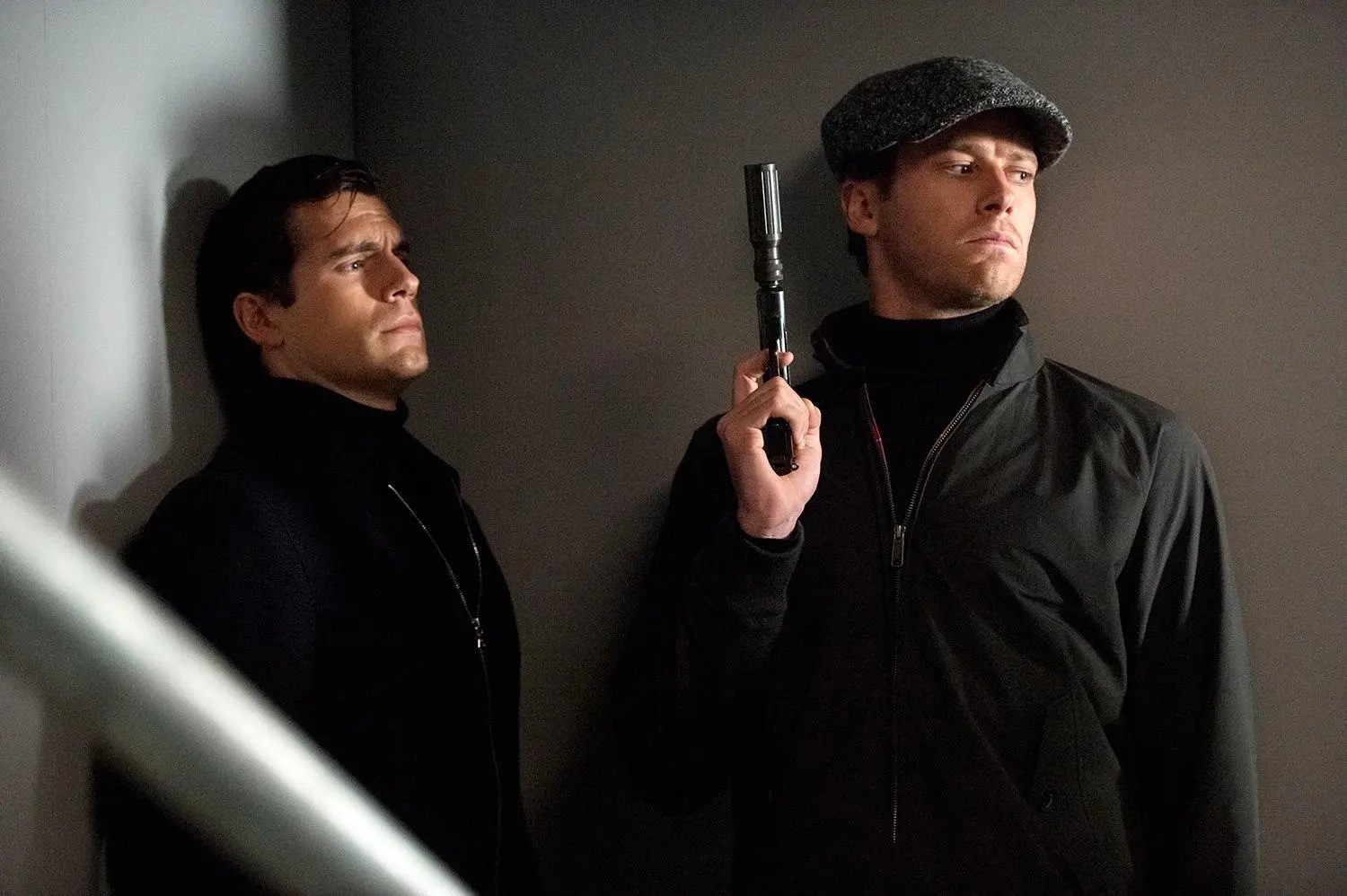 Henry Cavill and Armie Hammer in the spy action thriller, The Man From UNCLE