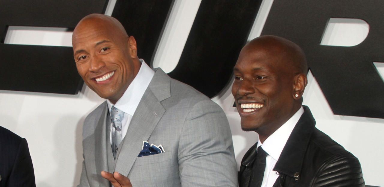 Dwayne Johnson and Tyrese Gibson 