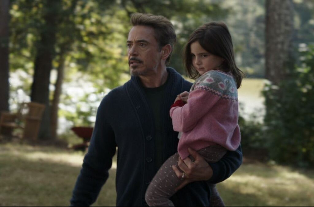Tony Stark and little Morgan Stark
