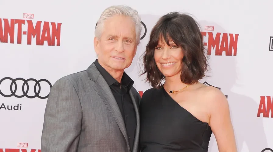Evangeline Lilly and Michael Douglas