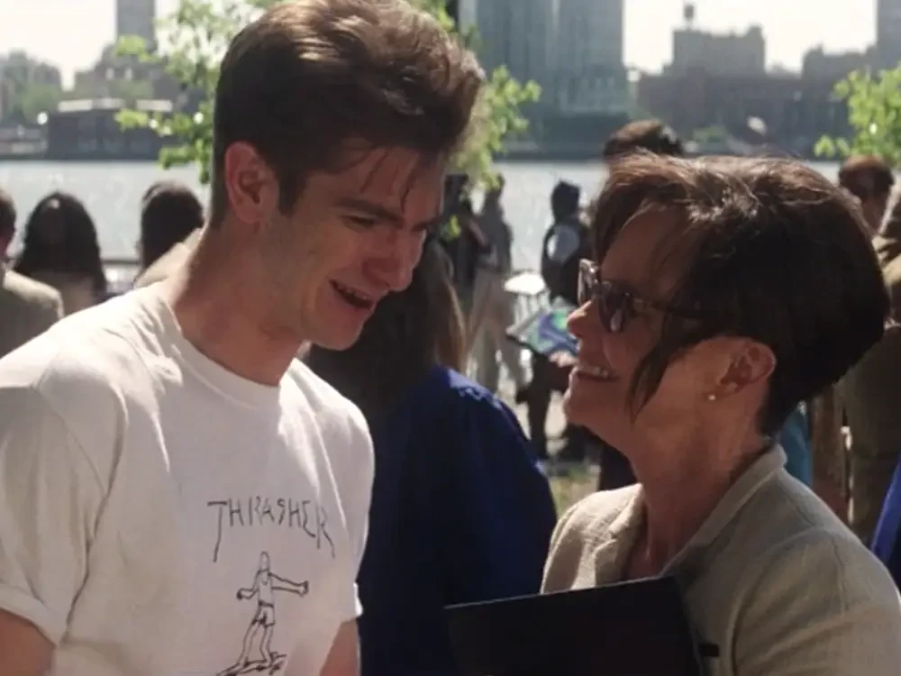 Andrew Garfield and Sally Field as Peter Parker and Aunt May