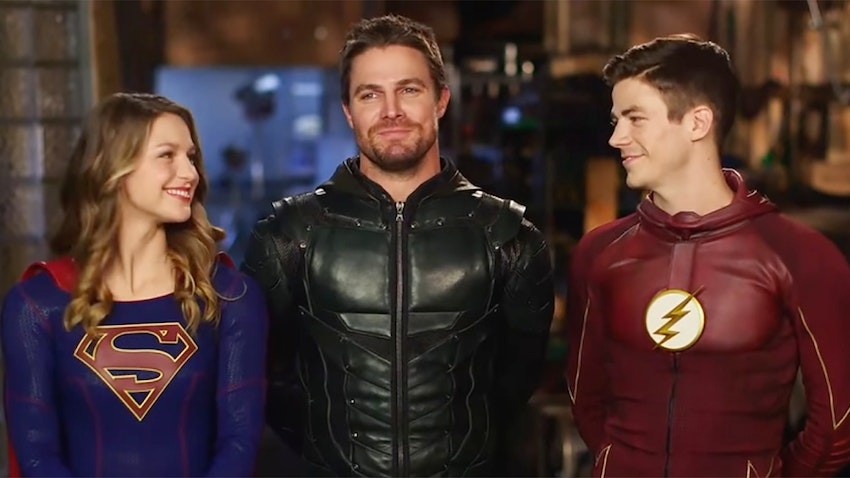 Supergirl, Green Arrow, and The Flash