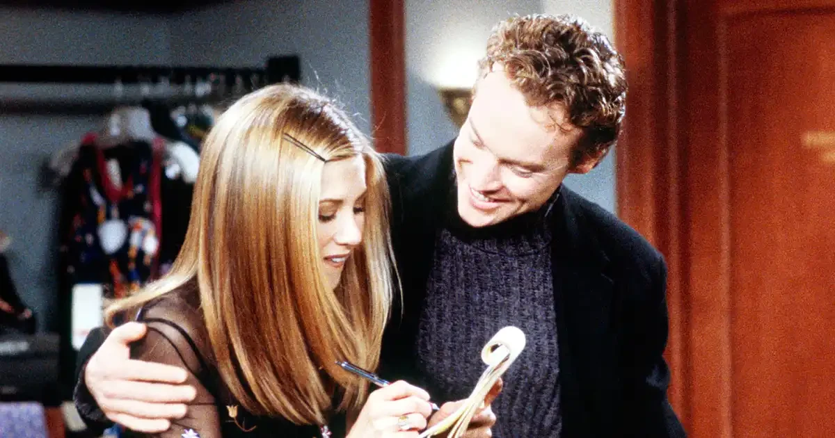 Jennifer Aniston and Tate Donovan in Friends