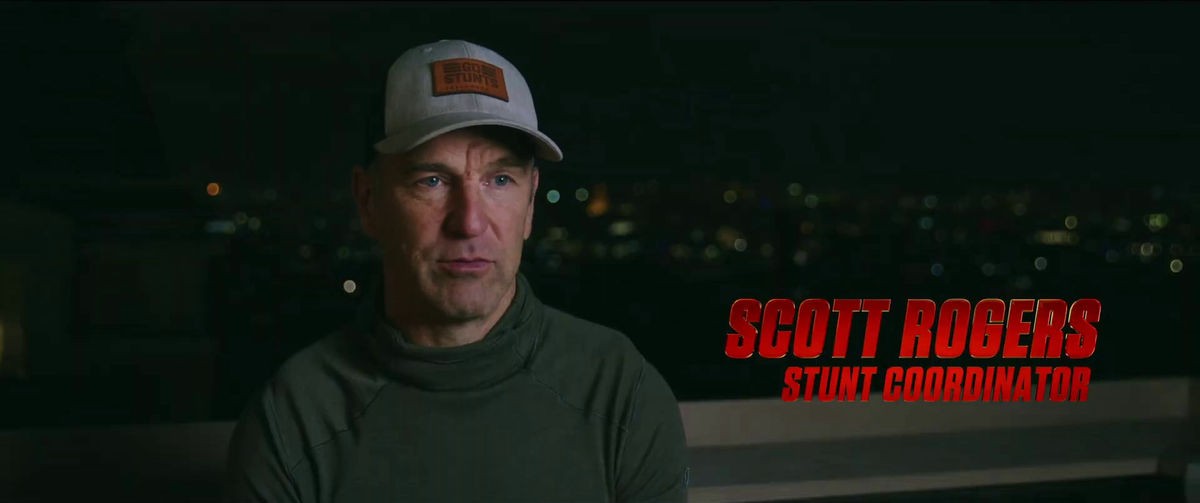 Stunt coordinator Scott Rogers