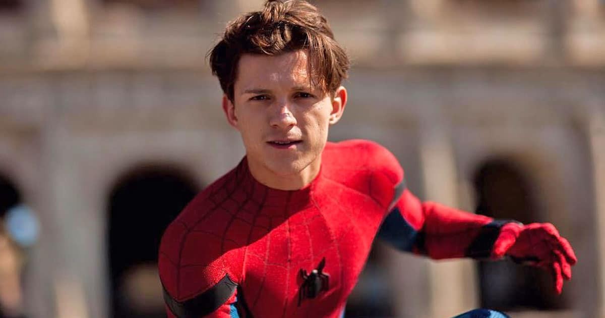 Tom Holland as Spider-Man in the Marvel Cinematic Universe.