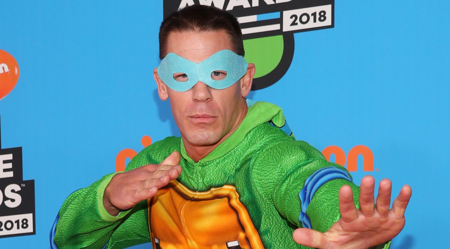 John Cena in Ninja Turtles attire 