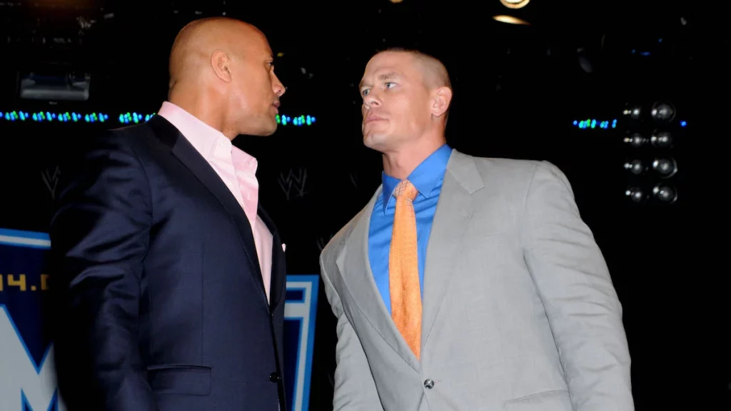 Dwayne Johnson and John Cena