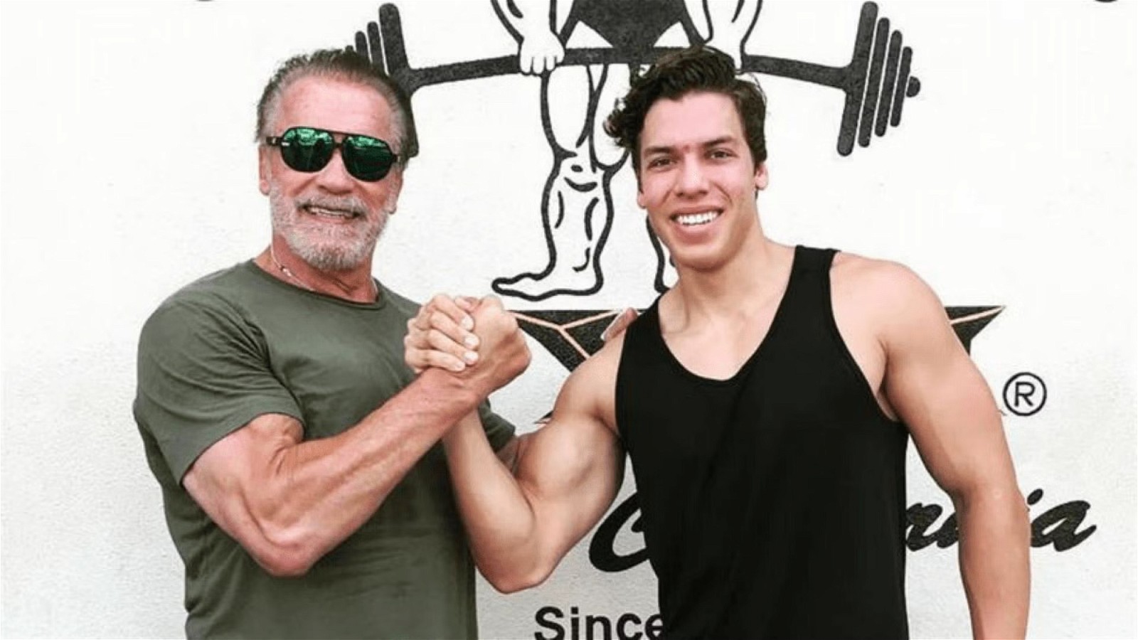 Arnold Schwarzenegger along with his lovechild Joseph Baena.
