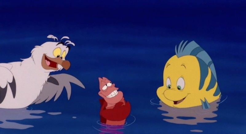 Scuttle, Sebastian and Flounder