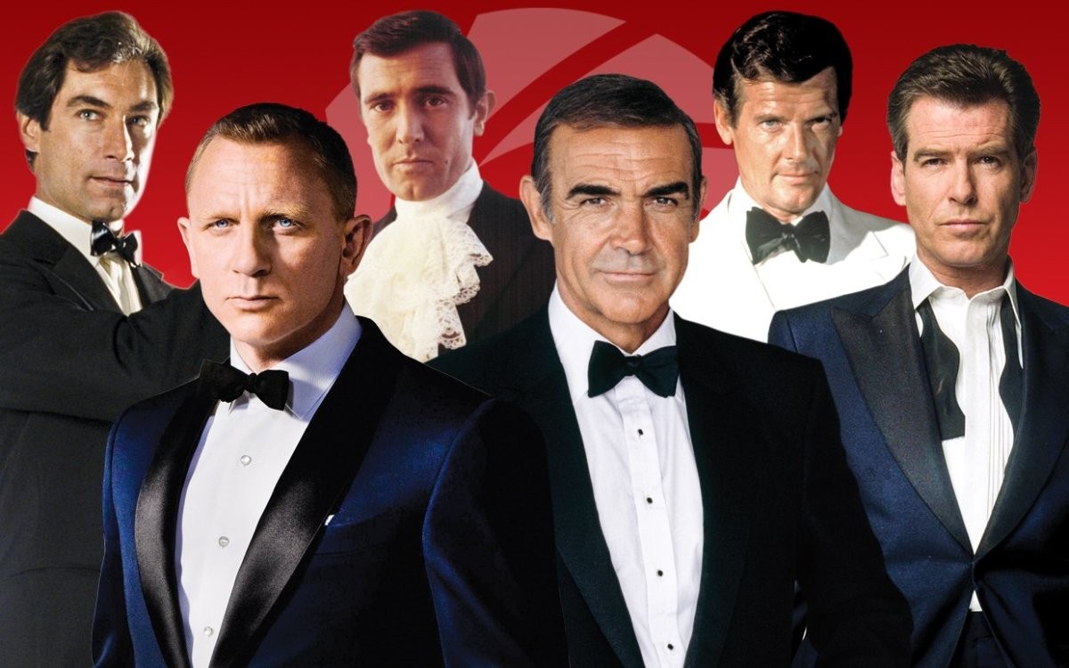 James Bond over the years
