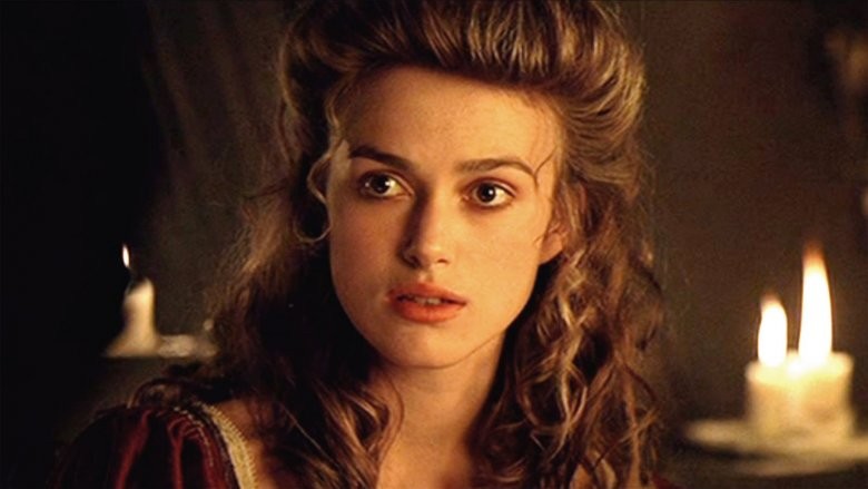 Keira Knightley as Elizabeth Swann in the Pirates of the Caribbean franchise