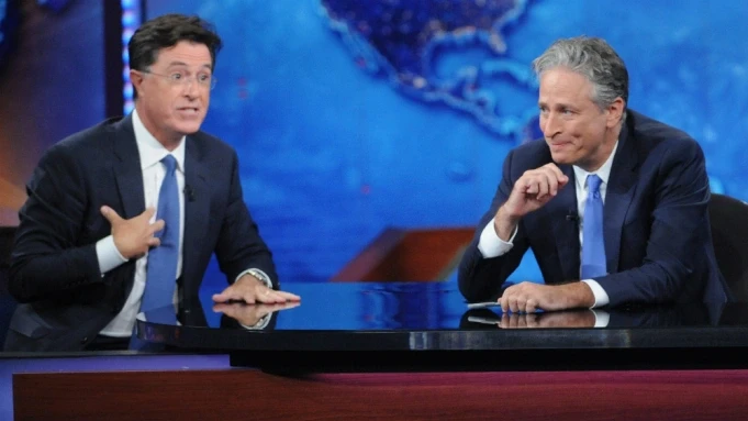 Jon Stewart and Stephen Colbert chatted about the old days.