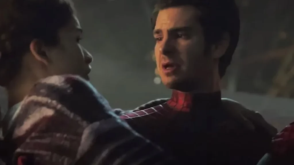 Andrew Garfield's Spider-Man saves Zendaya's MJ