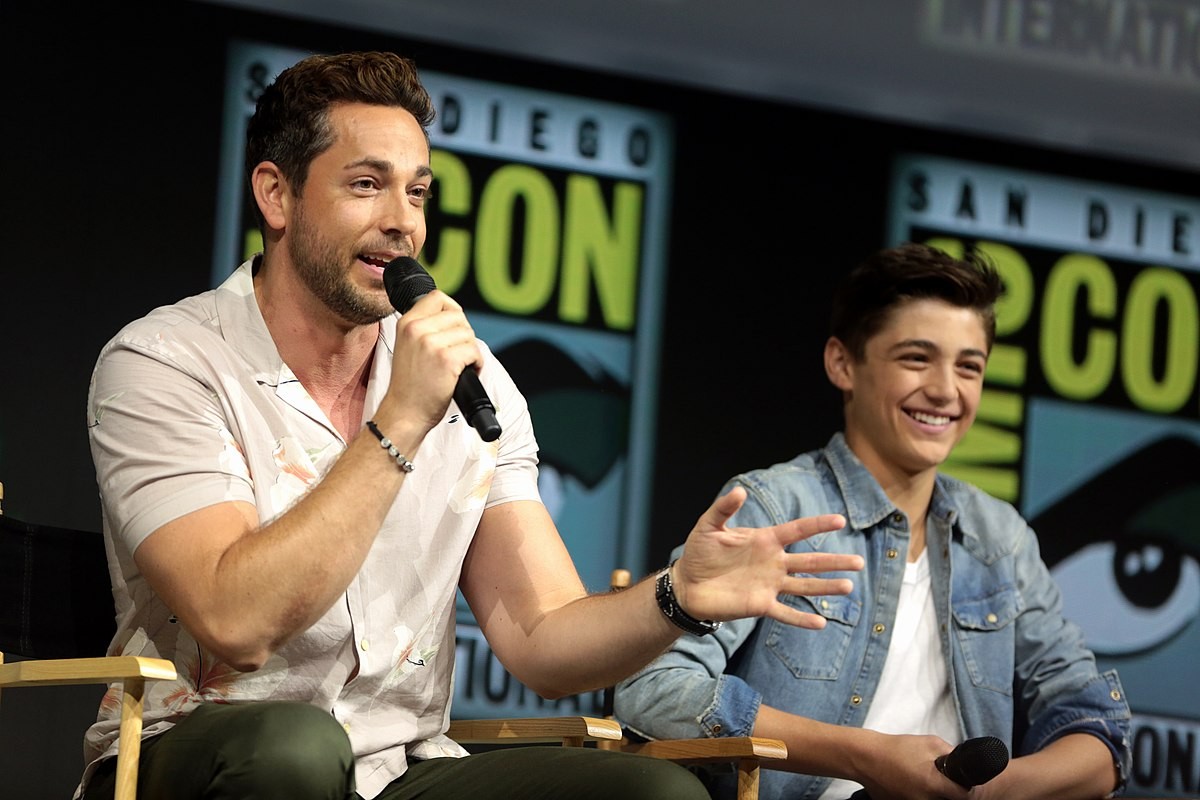 Zachary Levi and Asher Angel