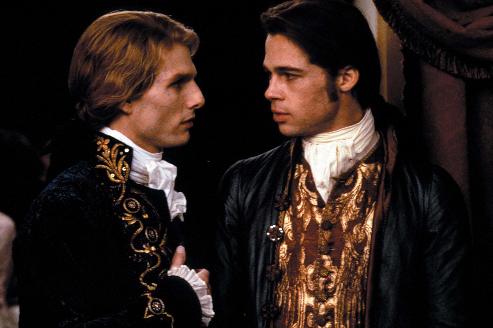 Tom Cruise and Brad Pitt in Interview With the Vampire (1994)