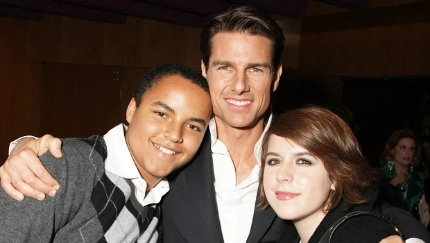 The Mission Impossible star with his kids